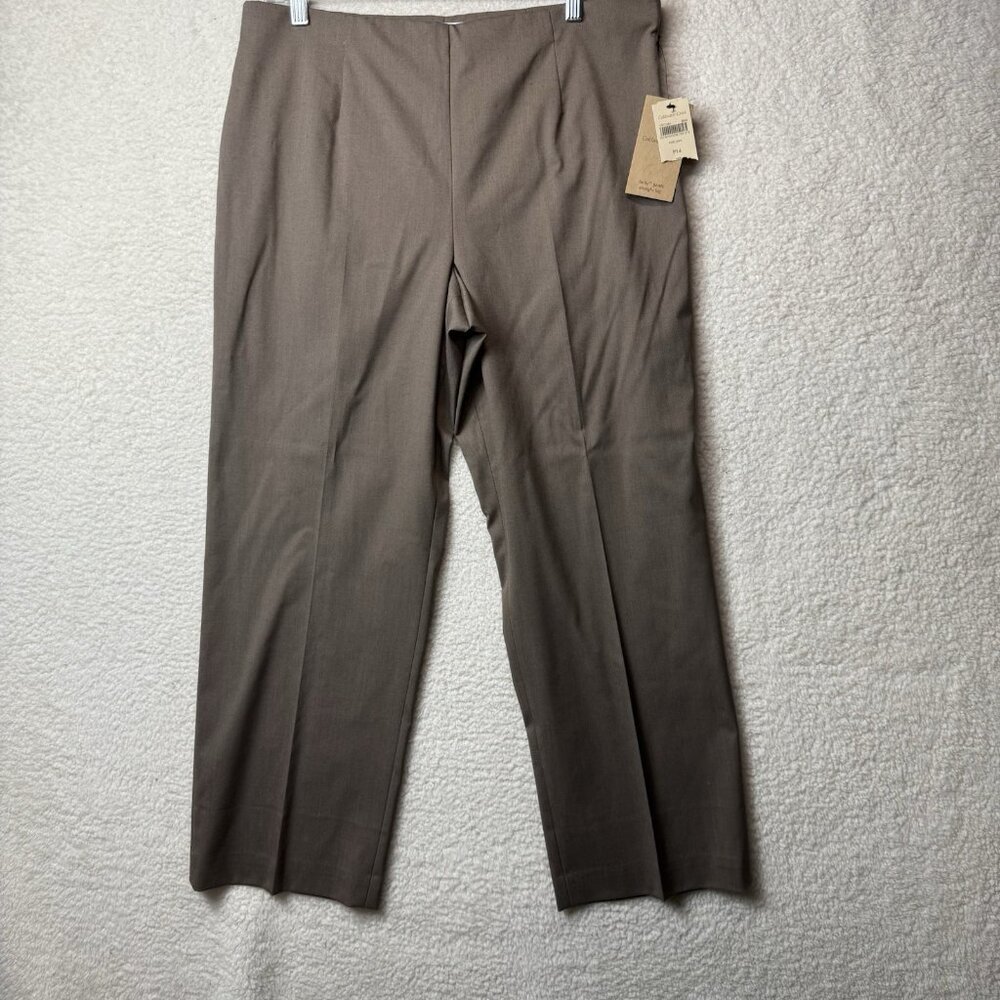Coldwater Creek Holly Pant Plus Womens 14P Career Wear Office Straight Leg NWT